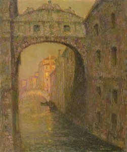 ため息橋、ヴェネツィア、1918年 作： Henri Eugene Augustin Le Sidaner